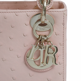 Lady Dior Mini Pink Ostrich GHW