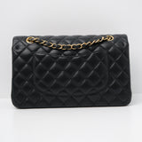 HOLD | Chanel Double Flap Medium Black Lambskin - (Microchip)