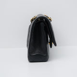 HOLD | Chanel Double Flap Medium Black Lambskin - (Microchip)