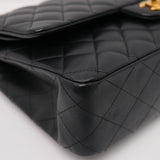 HOLD | Chanel Double Flap Medium Black Lambskin - (Microchip)