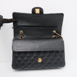 HOLD | Chanel Double Flap Medium Black Lambskin - (Microchip)