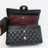 HOLD | Chanel Double Flap Medium Black Lambskin - (Microchip)