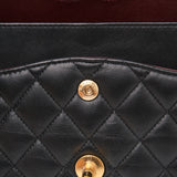 HOLD | Chanel Double Flap Medium Black Lambskin - (Microchip)