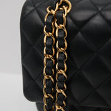 HOLD | Chanel Double Flap Medium Black Lambskin - (Microchip)