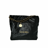 Chanel 22 Medium Black Caviar